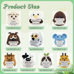 PoccroToys crochet sheep plush provides soft companionship and playful encouragement.