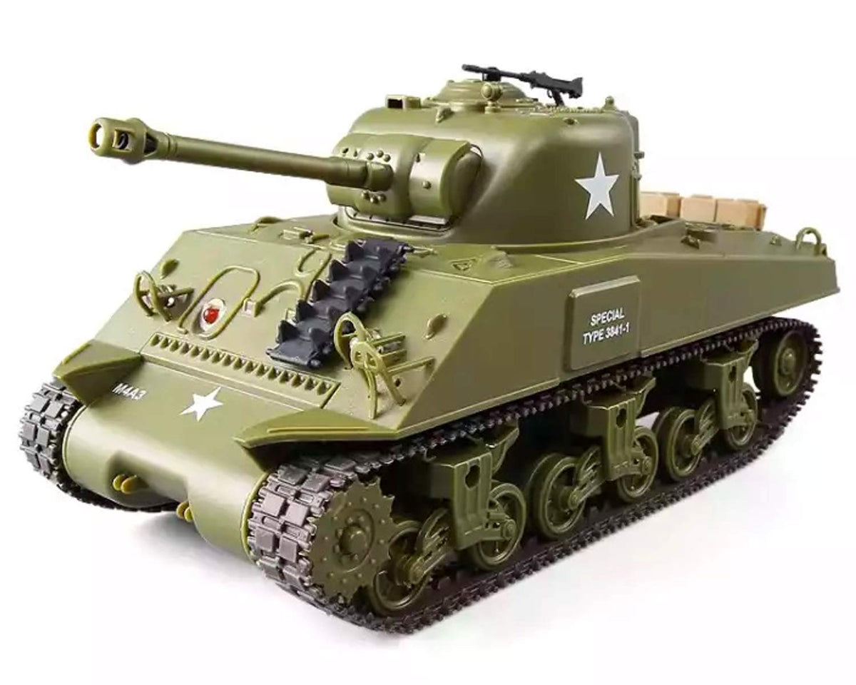 POCO DIVO Sherman M4A3 tank front view with authentic detail for immersive play