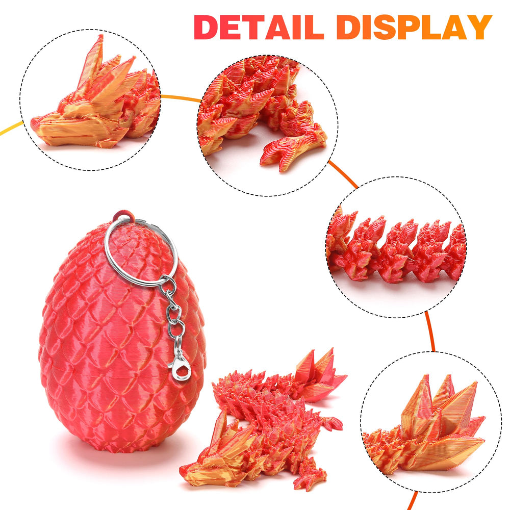 Podafu dragon with realistic scales and tail for lifelike detail.