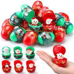 Poen Christmas Eggs 32-set packaging with pre-filled characters for festive gifting.