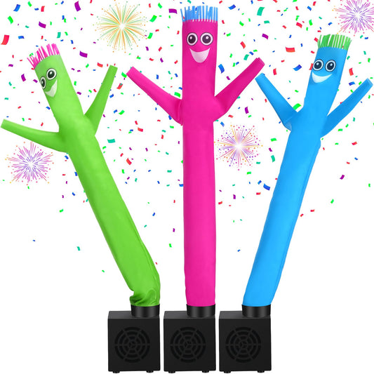 Poen mini inflatable tubeman orange dancer on desk adds playful energy to your workspace.