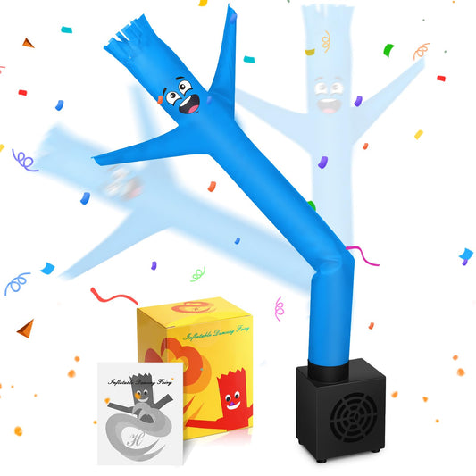 Poen mini wacky inflatable tube guy in blue adds playful desk fun and laughter