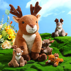 Poen plush deer fawn tan, 12 cm, perfect gift for little ones.