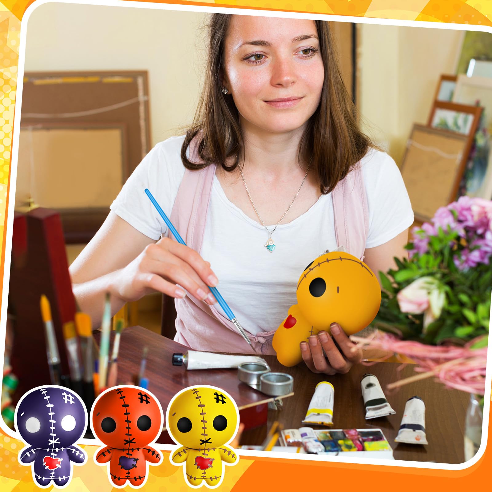 Poen slow rebound dolls offering satisfying squish during crafting moments