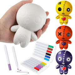 Poen voodoo dolls four-piece set for creative DIY painting sessions