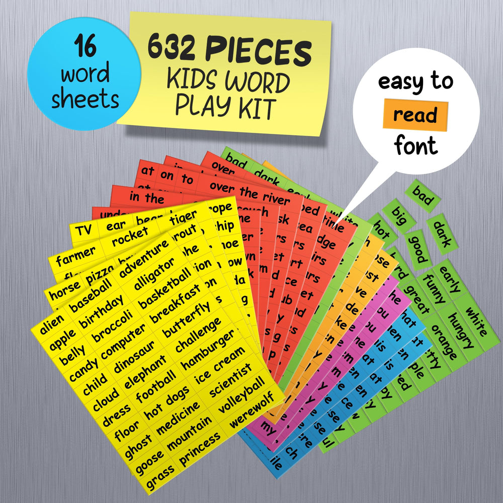 Poetry Tiles 632 phrase examples support easy sentence construction