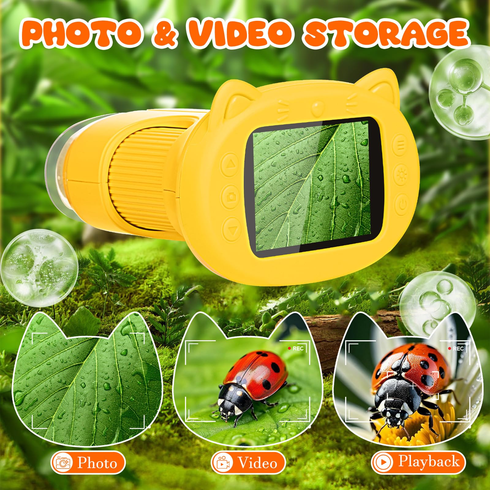 Pofaueo compact design fits small hands for on-the-go science