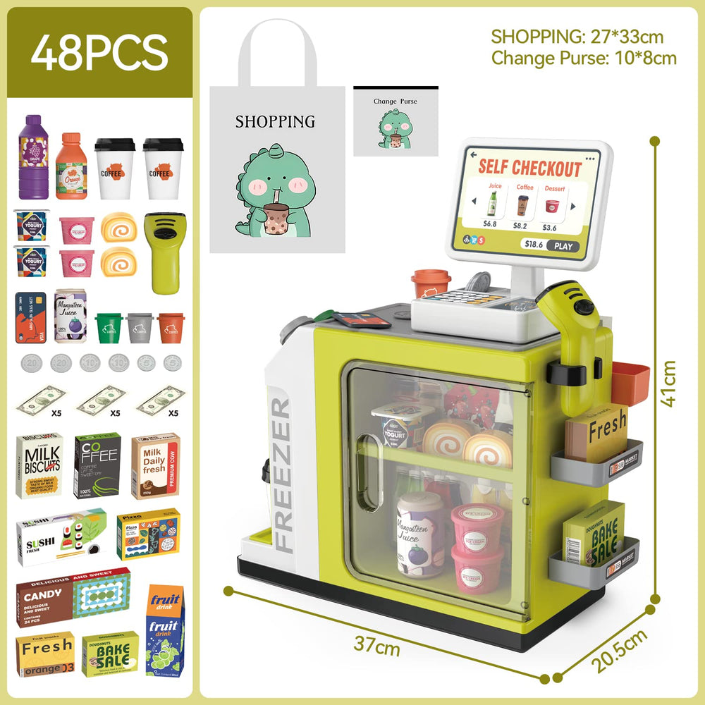 POFJOEQ cash register playset credit card feature supports interactive payment practice