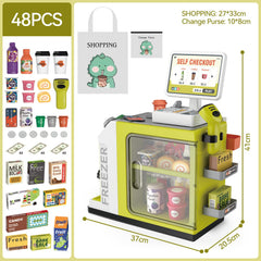 POFJOEQ cash register playset credit card feature supports interactive payment practice
