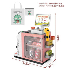 POFJOEQ cash register scanner for realistic checkout interactions.