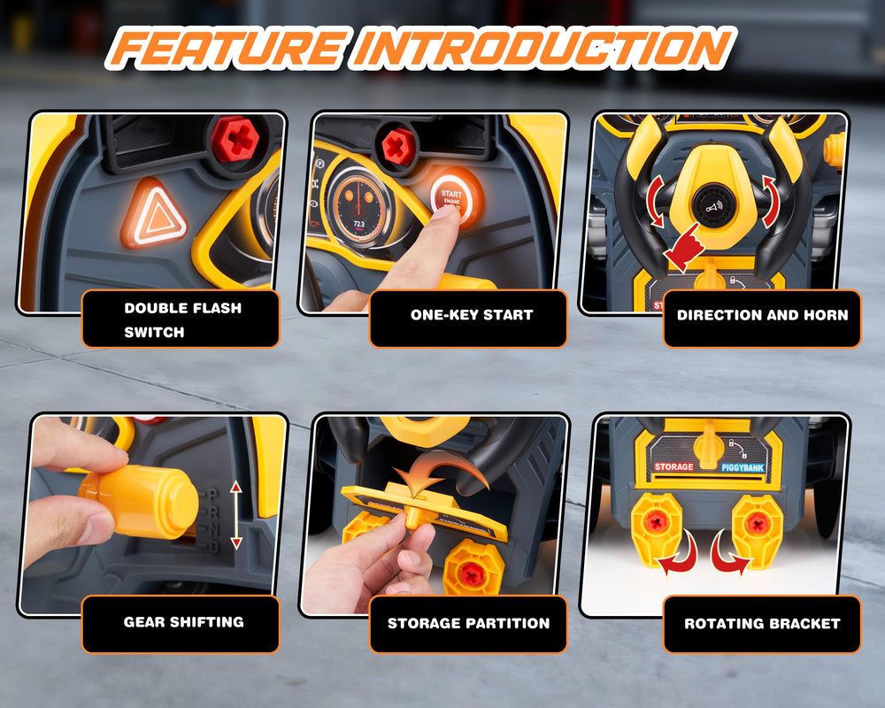 pofjoeq toy car key with simulated lock and alarm enhances role-play realism