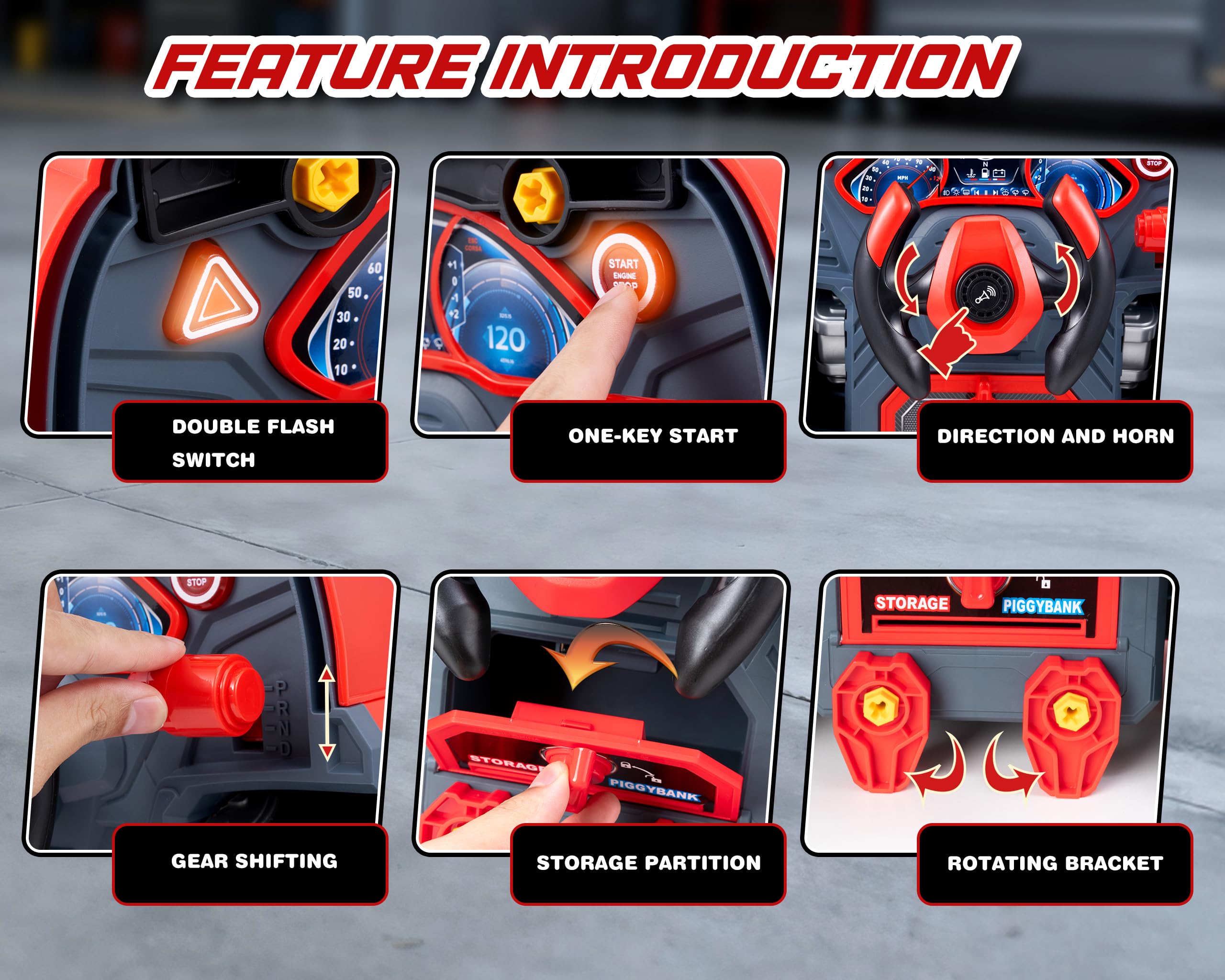 POFJOEQ car key simulation adds realistic service interactions.
