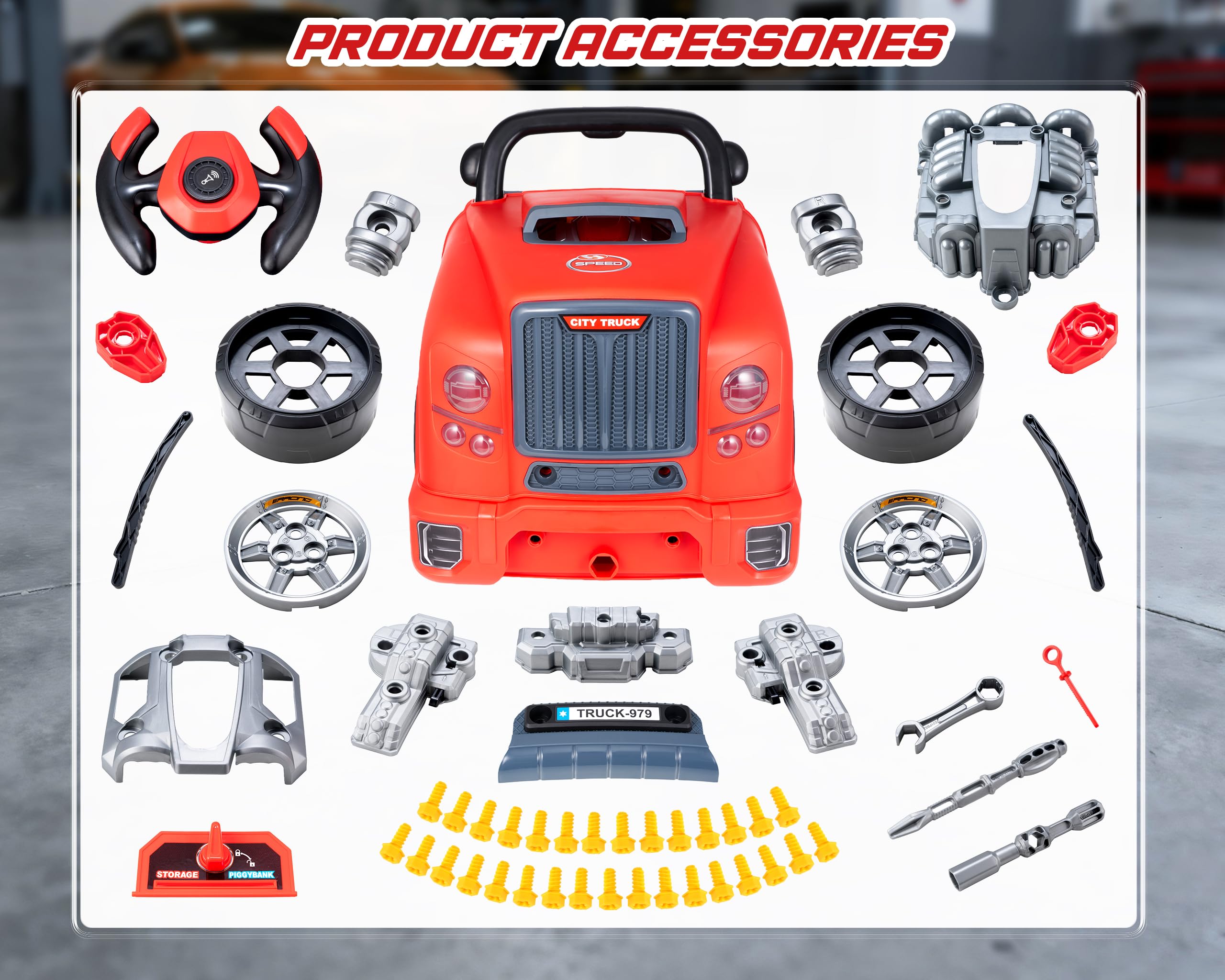 POFJOEQ wheel removal feature supports fine motor practice.