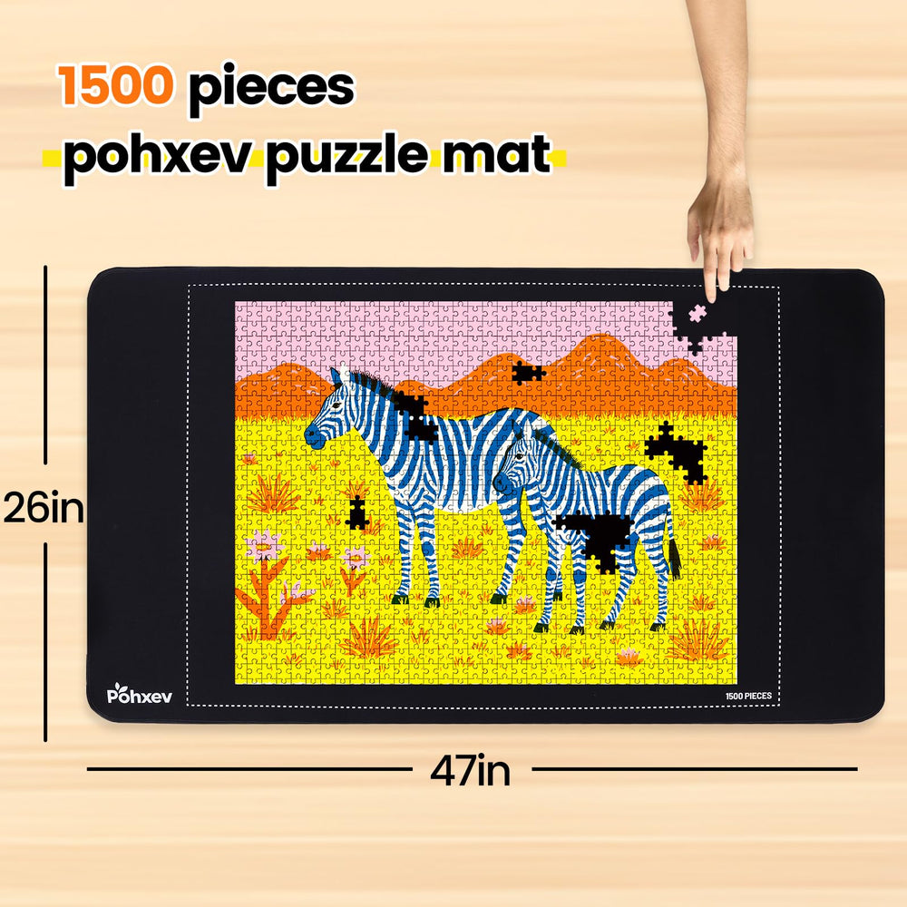 Pohxev crease-free surface supports seamless puzzle assembly