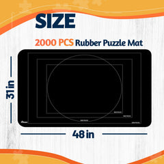 Pohxev 48x31 inch mat supports up to 2000 pieces
