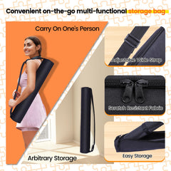 Pohxev non-slip bottom keeps the mat stable during use