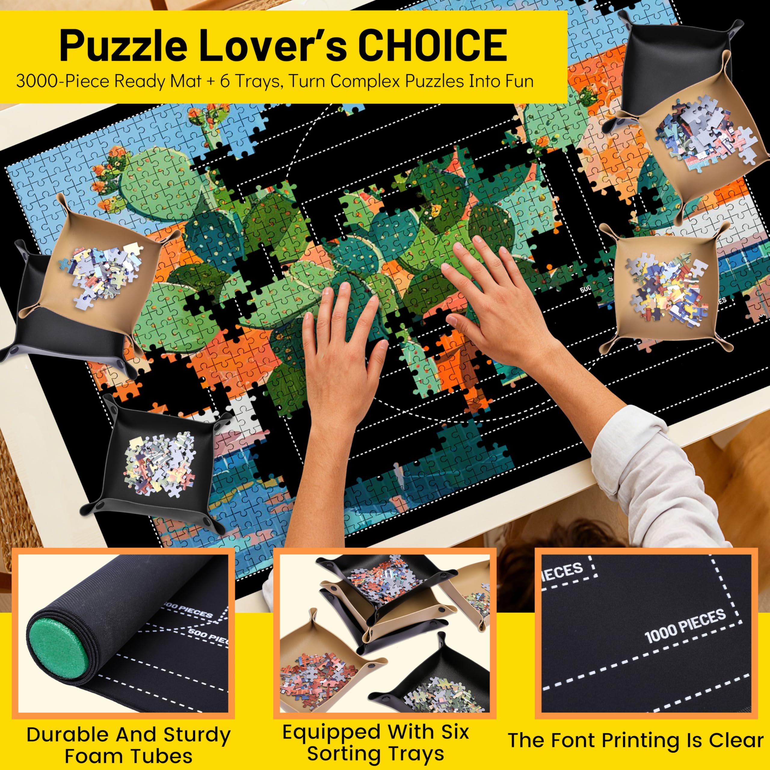 Pohxev puzzle mat foam-tubes protection guards edges during storage