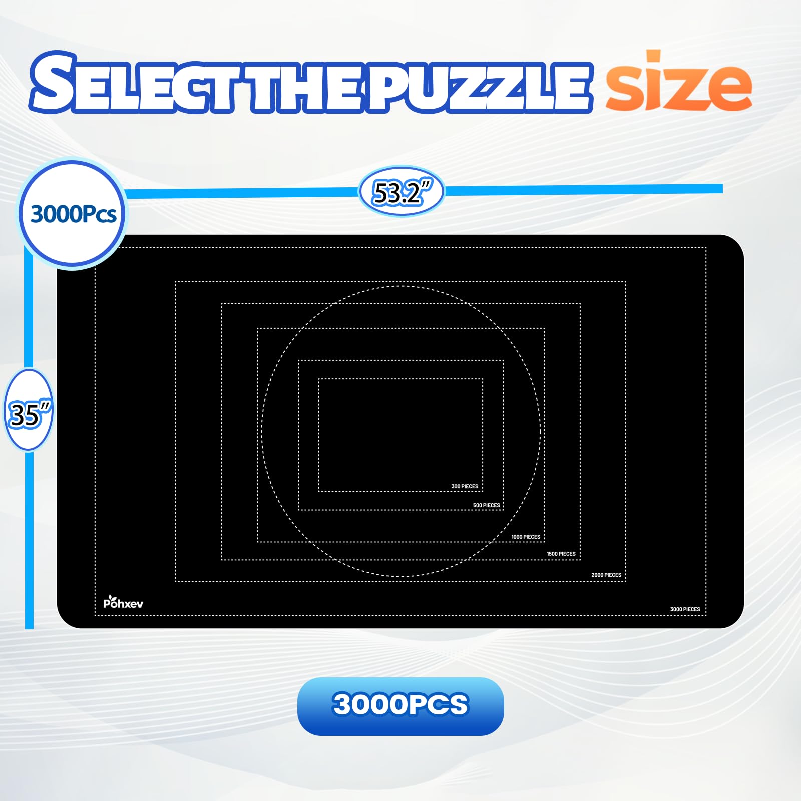 Pohxev roll-up design simplifies cleanup and storage after puzzles.
