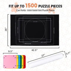 Pohxev travel storage bag for easy puzzle kit transport