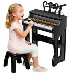 Poiacmvoia 37-key kids piano with bright keys for early music exploration and fine motor skills.