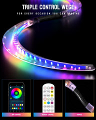 POILOVES LED POI Staff remote control for quick mode changes