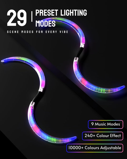 POILOVES LED POI Staff USB rechargeable battery for extended spins