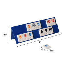 Point Games Classic Mini Rummy racks provide stable support for two to four players