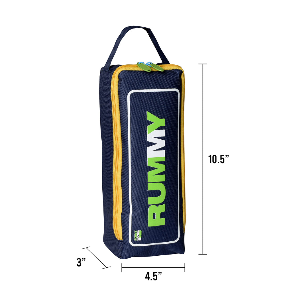 Point Games Classic Rummy Cube canvas travel bag ready for storage and travel.