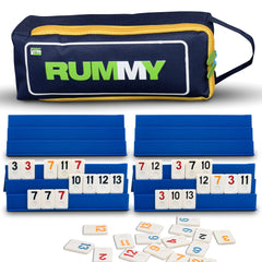 Point Games Classic Rummy Cube tiles laid out for quick setup and clear visibility.