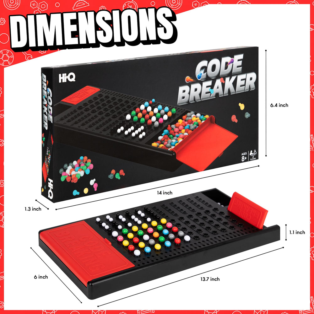 Point Games Hi-Q Code Breaker color pegs in eight hues for deduction practice