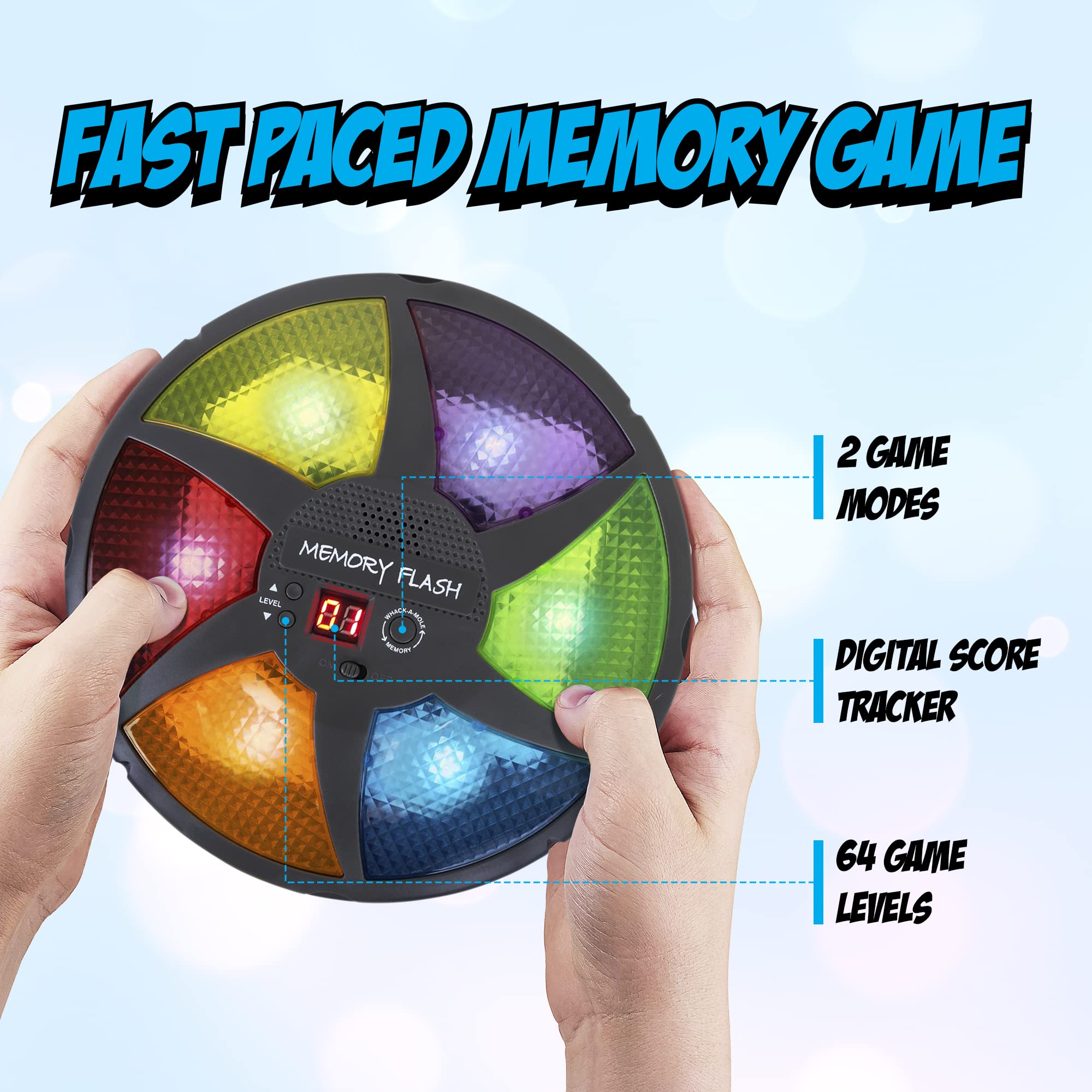 Point Games Memory Flash child playing, building focus and recall
