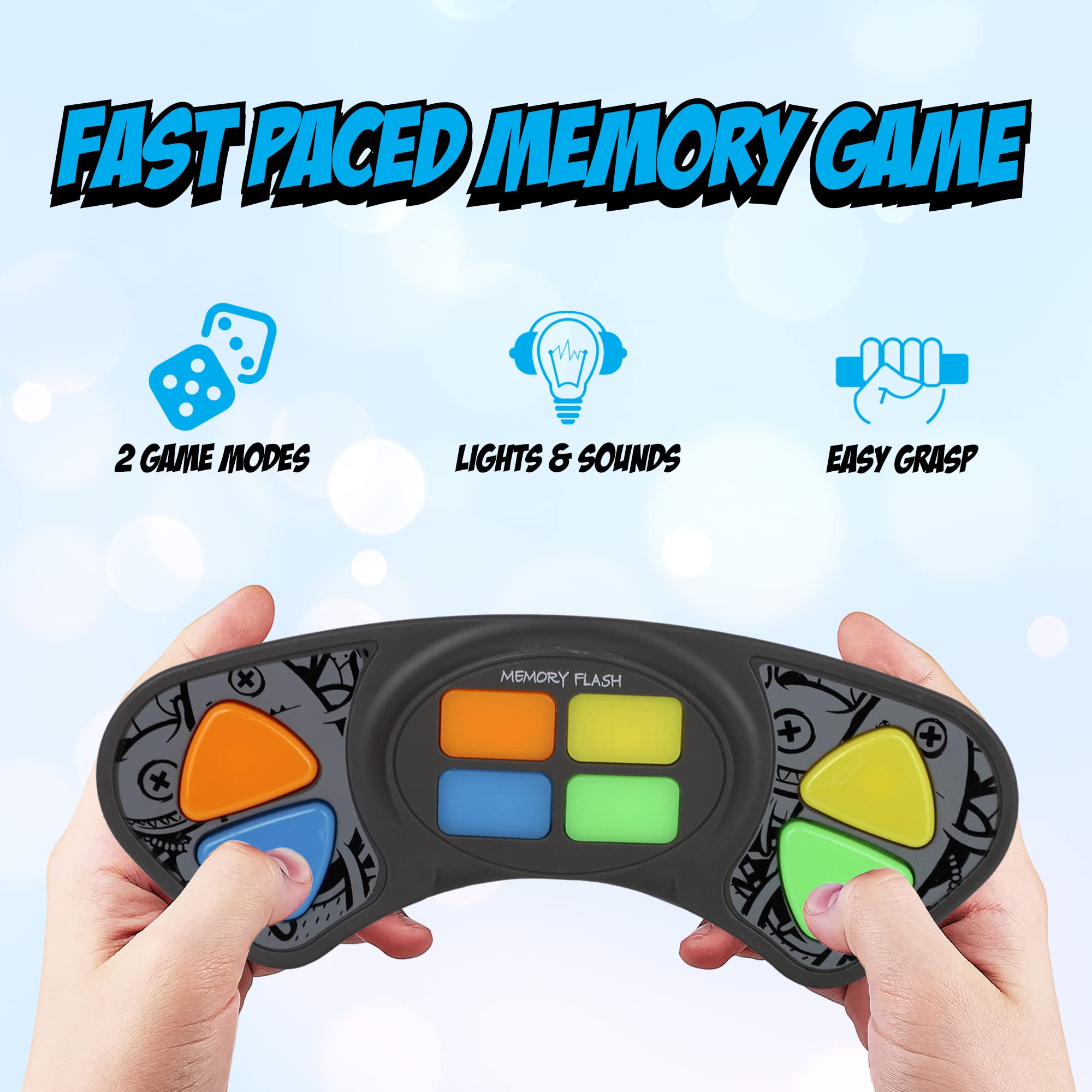 Point Games Memory Flash sound effects enhance engagement and rhythm during rounds.