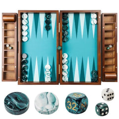 Pointworks 20 inch backgammon board with nest tray for organized play and quick setup