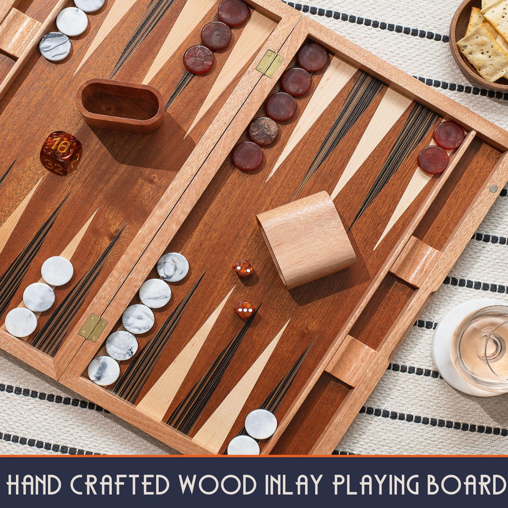 Pointworks marble-inspired 1.2-inch checkers add unique visuals and balance.