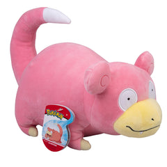 Pokémon Slowpoke plush licensed branding with durable stitching.