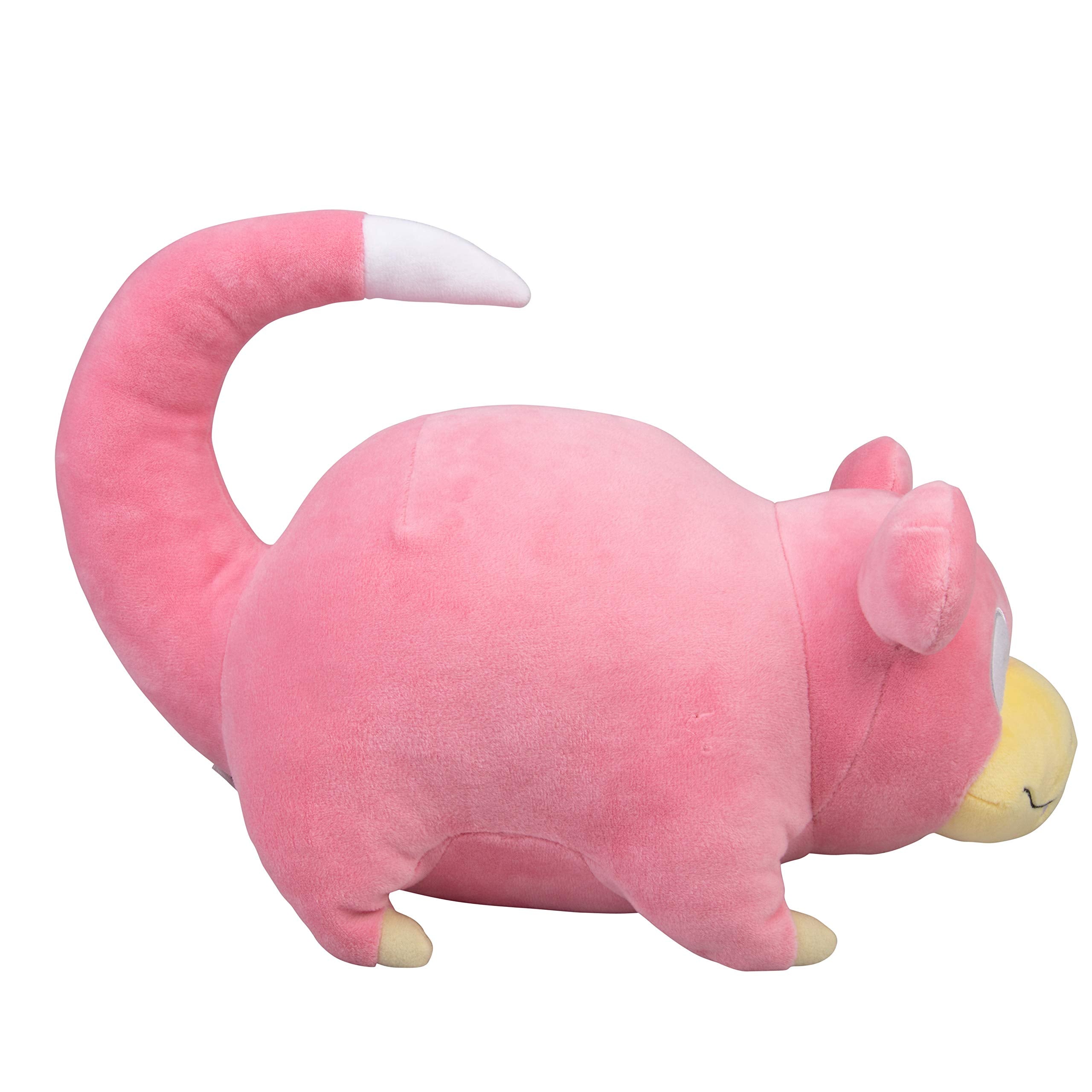 Pokémon Slowpoke plush seated position suits bedtime companions.