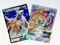Pokemon Arceus V and VSTAR card lot with Black Star Promos for collectors and casual play