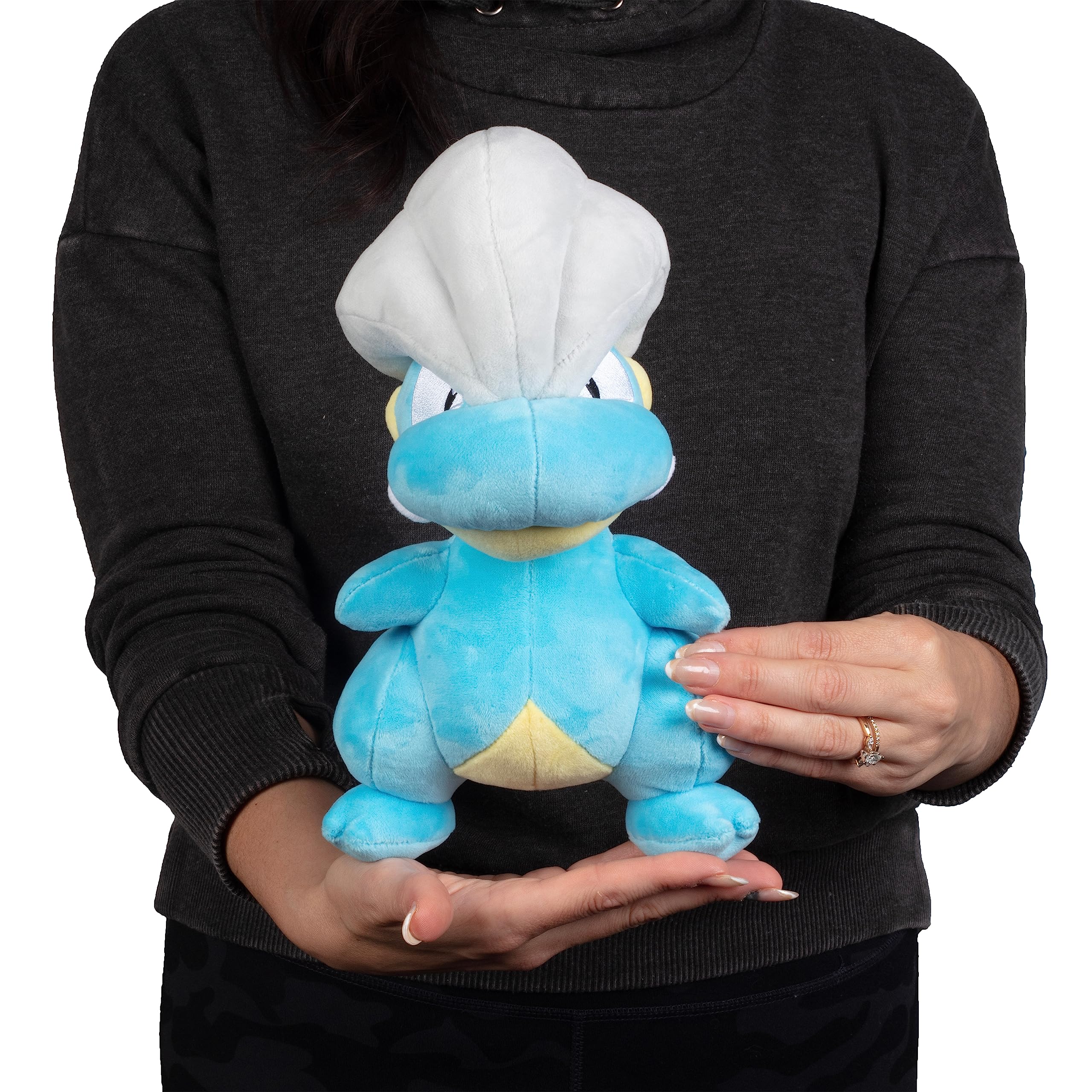 Pokémon Bagon 8-Inch Plush gift-ready packaging, perfect stocking stuffer.
