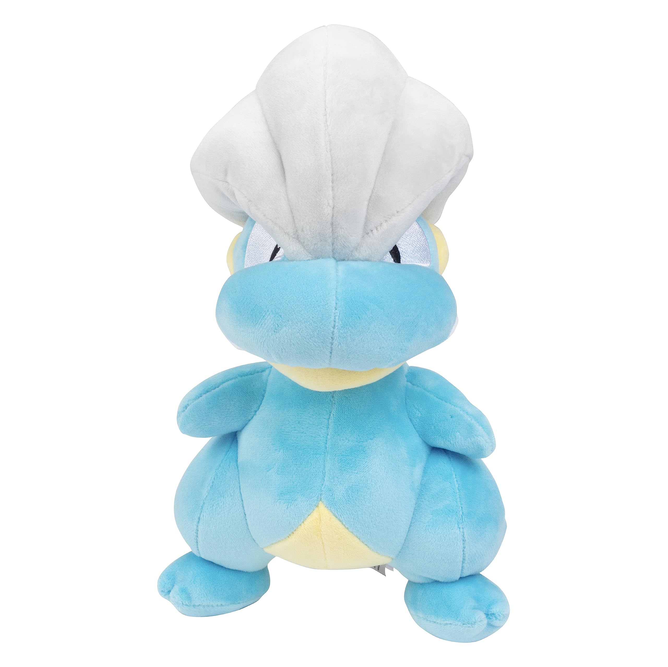 Pokémon Bagon 8-Inch Plush soft fabric, gentle on kids, great for bedtime.
