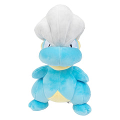 Pokémon Bagon 8-Inch Plush soft fabric, gentle on kids, great for bedtime.