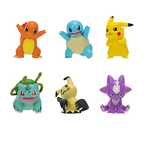 Pokémon Battle Figure 6 Pack Squirtle 2-inch ideal for trainer play