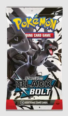 Pokemon Black Bolt booster pack: sealed 10-card set for collectors.