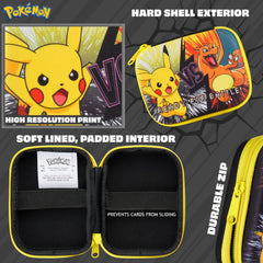 Pokémon Card Binder elastic interior holds cards securely in place.