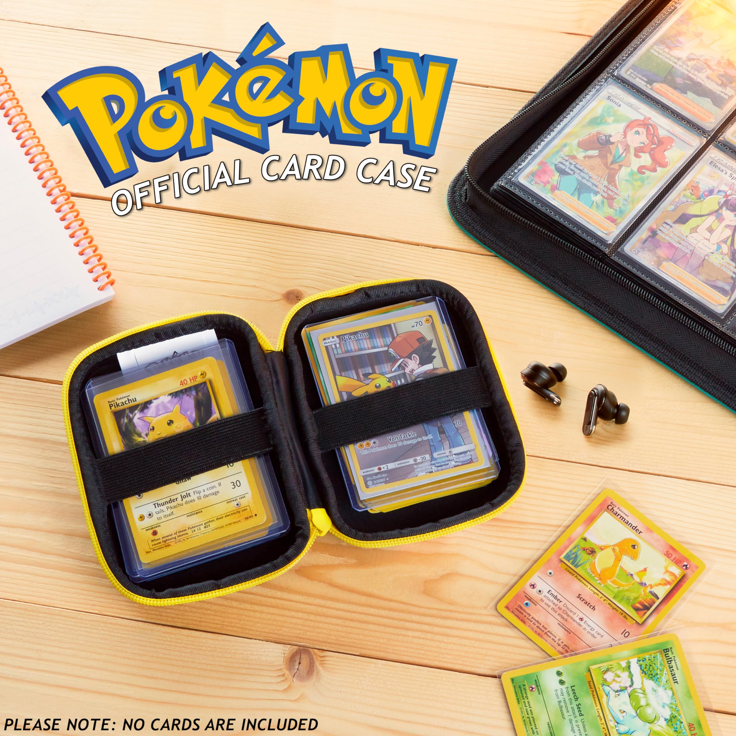 Pokémon Card Binder sturdy zipper keeps contents secure during travel.