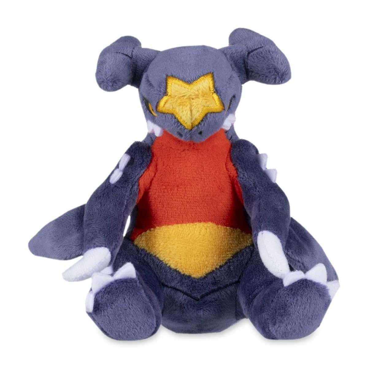Pokémon Center Garchomp Sitting Cuties plush adds charm to any shelf.