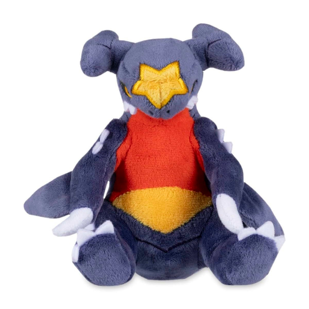 Pokémon Center Garchomp Sitting Cuties plush adds charm to any shelf.