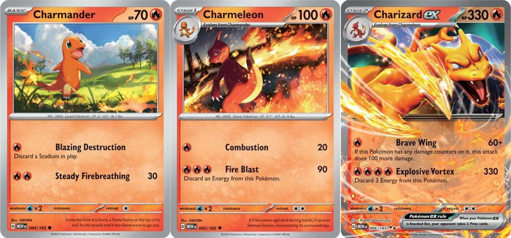 Pokémon Charizard ex 066/165 card from Pokemon 151, a double-rare piece ideal for display and collection.