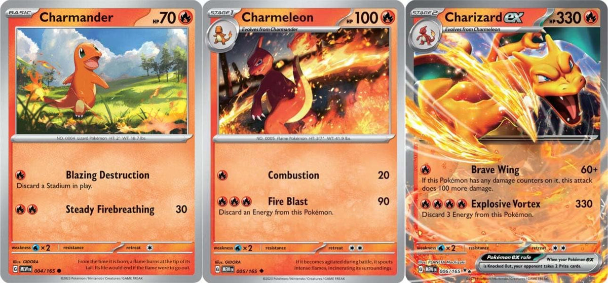 Pokémon Charizard ex 066/165 card from Pokemon 151, a double-rare piece ideal for display and collection.