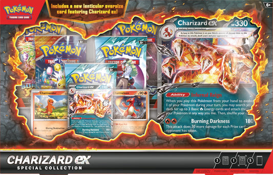 Pokemon Charizard ex etched promo card with bold artwork and collector value.