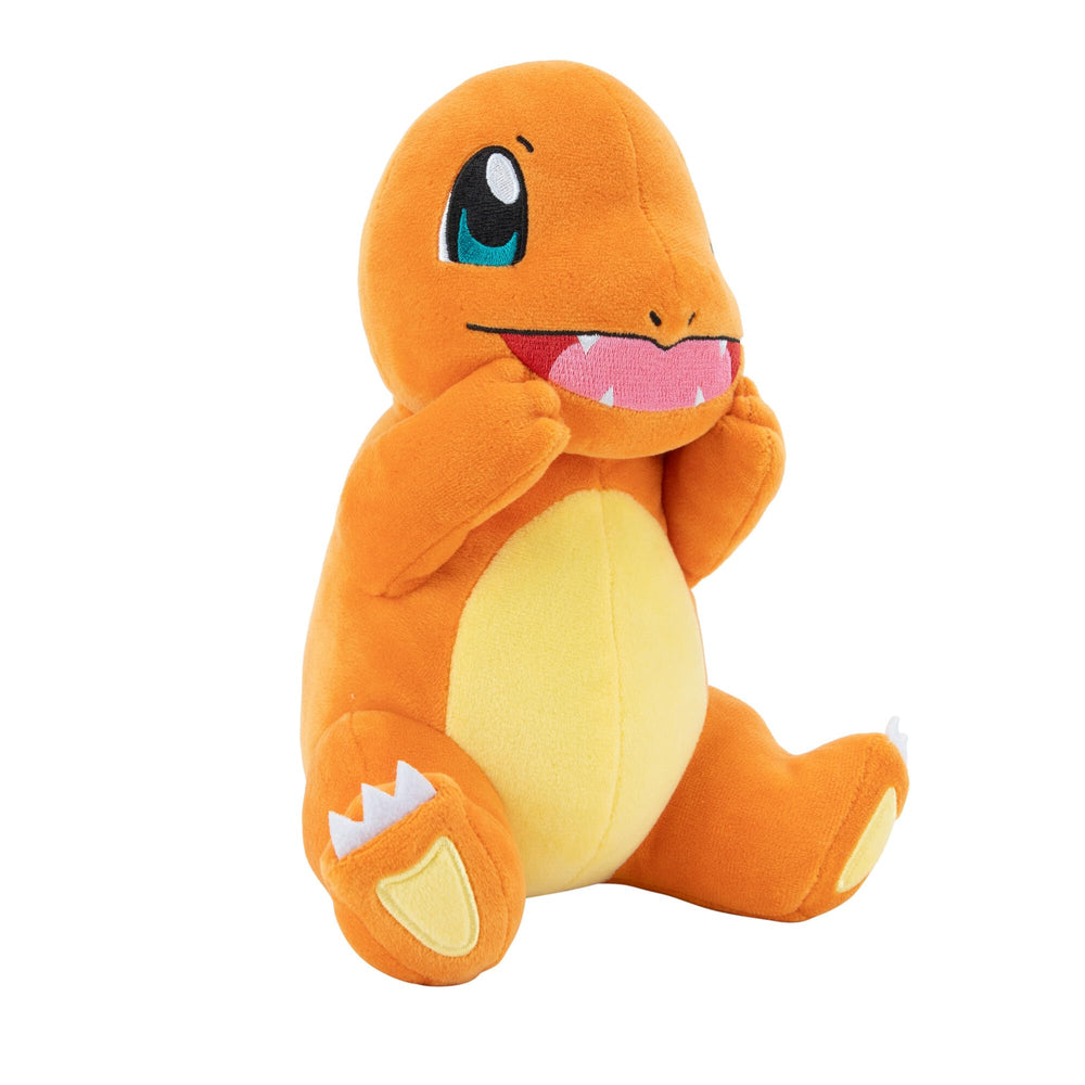 Pokémon Charmander plush comes in gift-ready packaging for fans and collectors.